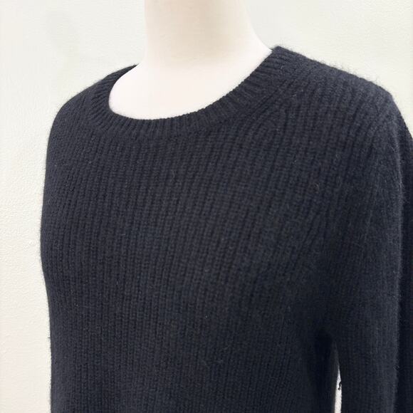 525 America Size M Sweater Emma Cashmere Ribbed Crewneck Shaker Stitch Old Money - Picture 4 of 13